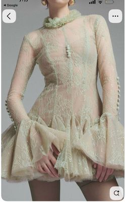 Daniyah Long Sleeve Lace Mini Dress