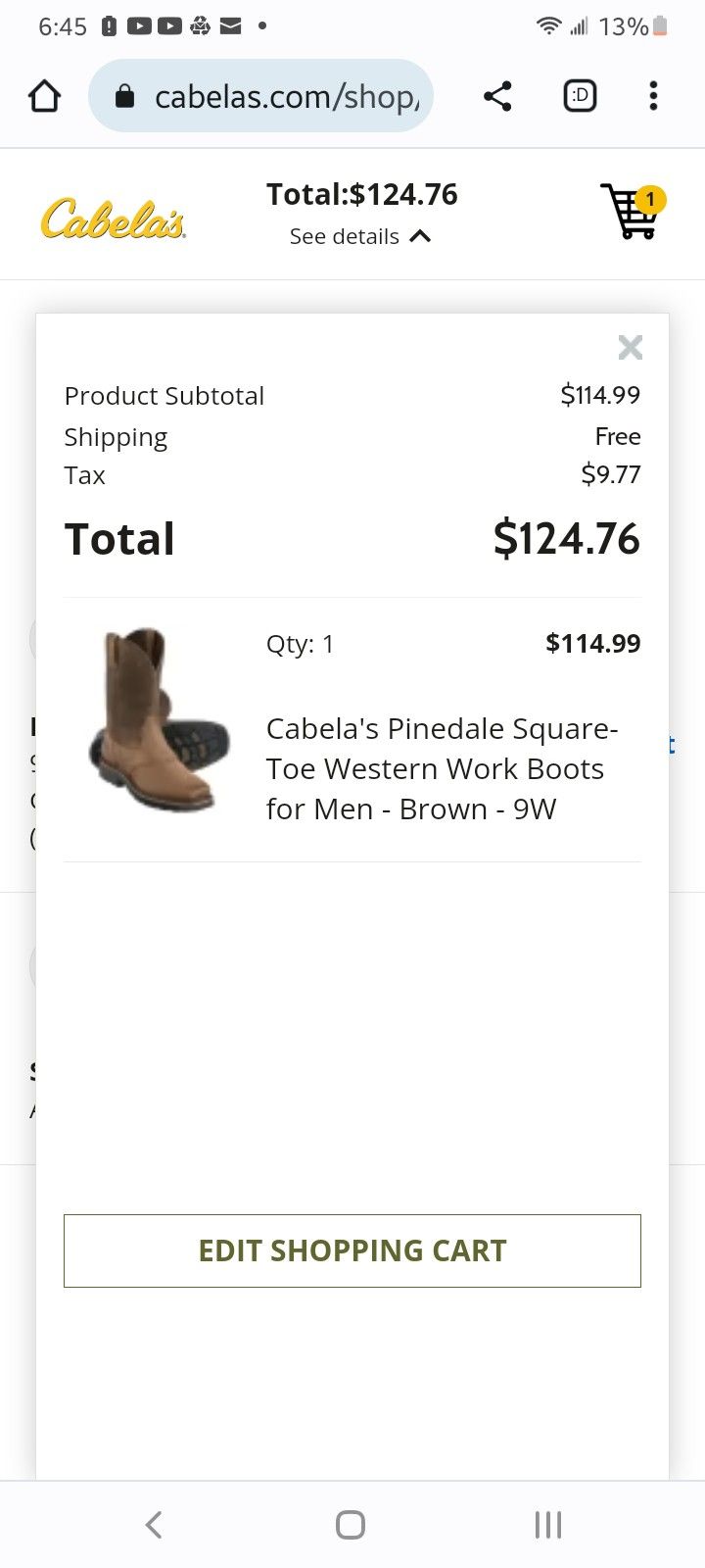 Cabelas pinedale deals square toe boots