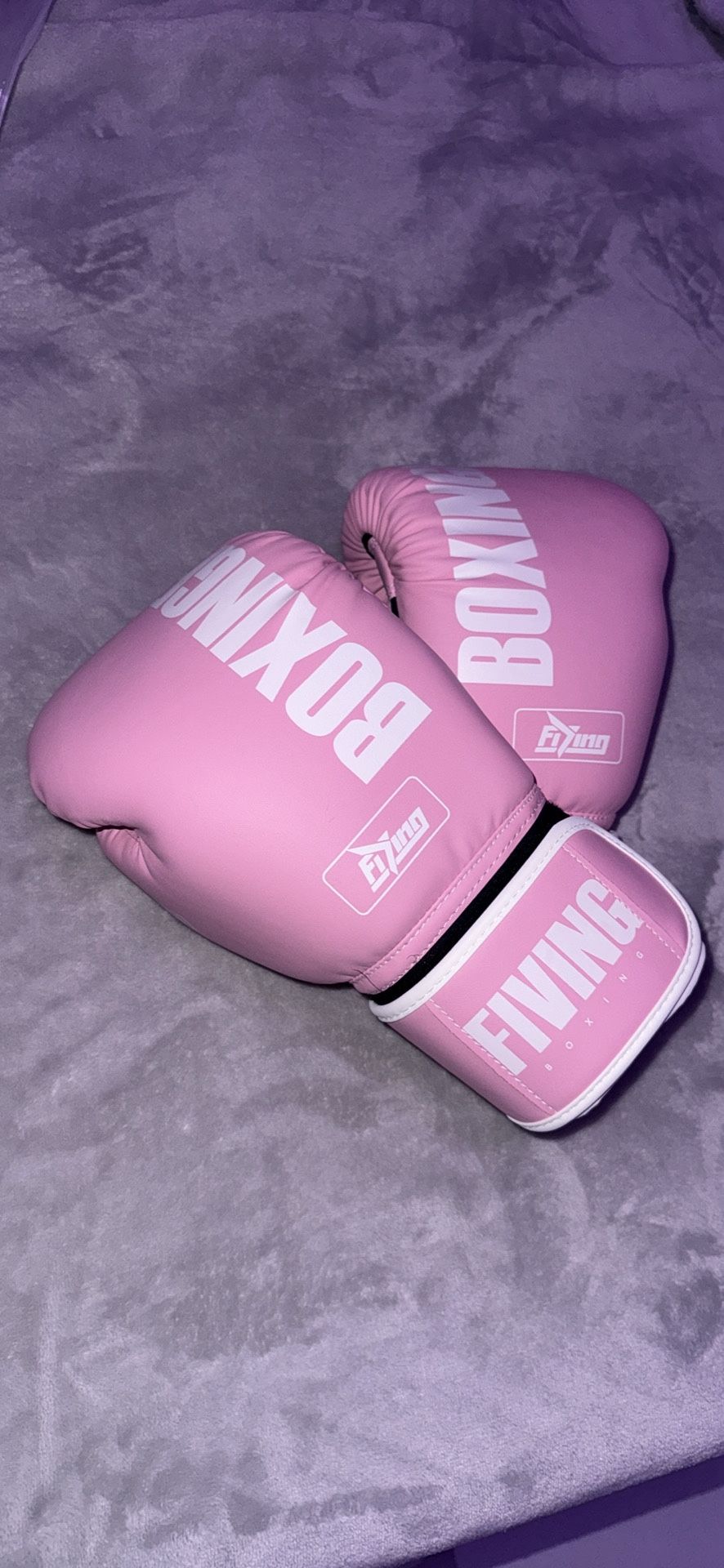 Pink Boxing Gloves – Training/Fitness, Size 12oz 