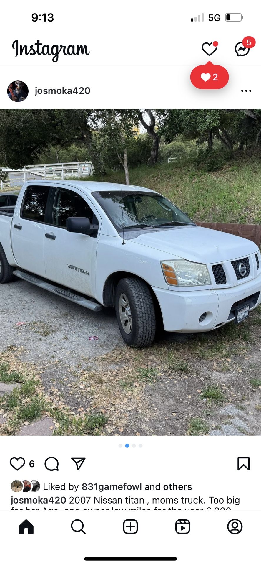 Nissan Titan Low Miles 1 Owner.