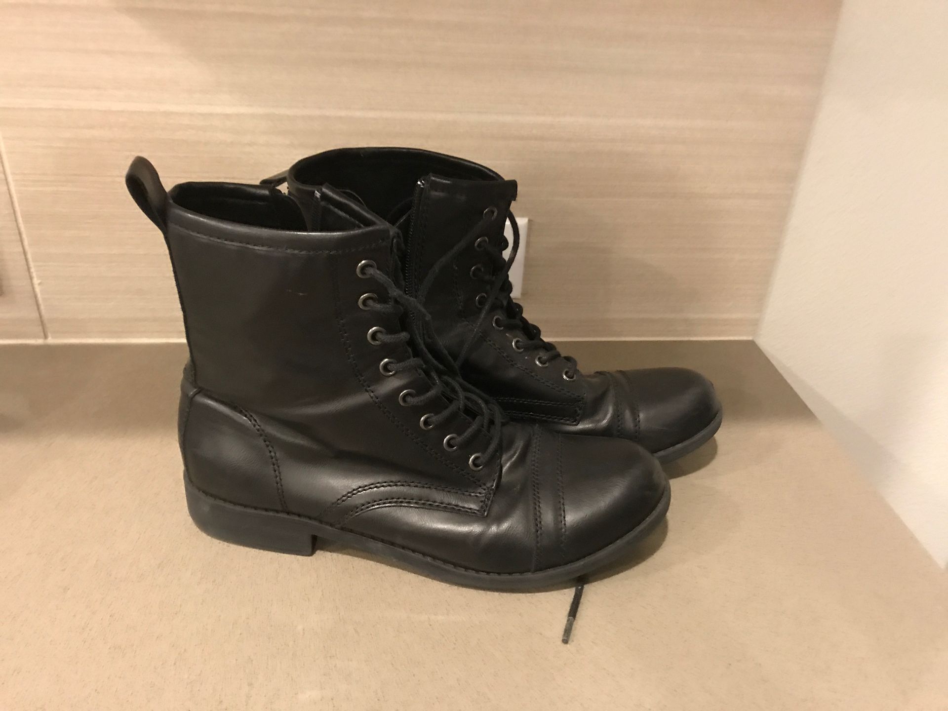 Look like leather boots