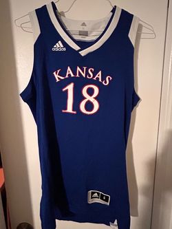 adidas Kansas Jayhawks Swingman Basketball #18 Jersey Mens Size S NCAA