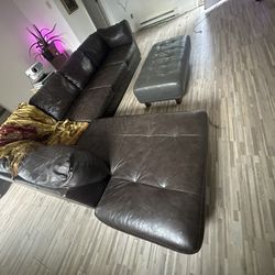 Leather Couch Sectional