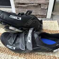 Sidi Carbon Road Cycling Shoes - Men's Size 50 - Black