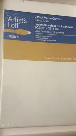 Artist's Loft 2 pack canvas's 8x10