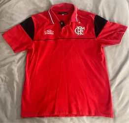 Olympikus Flamengo Men’s Red Cotton Polo - Size Large