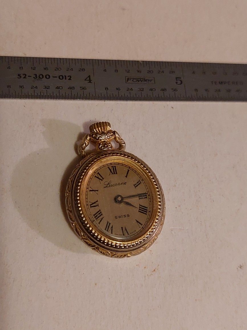 Vintage Lucerne Swiss Pendant Watch