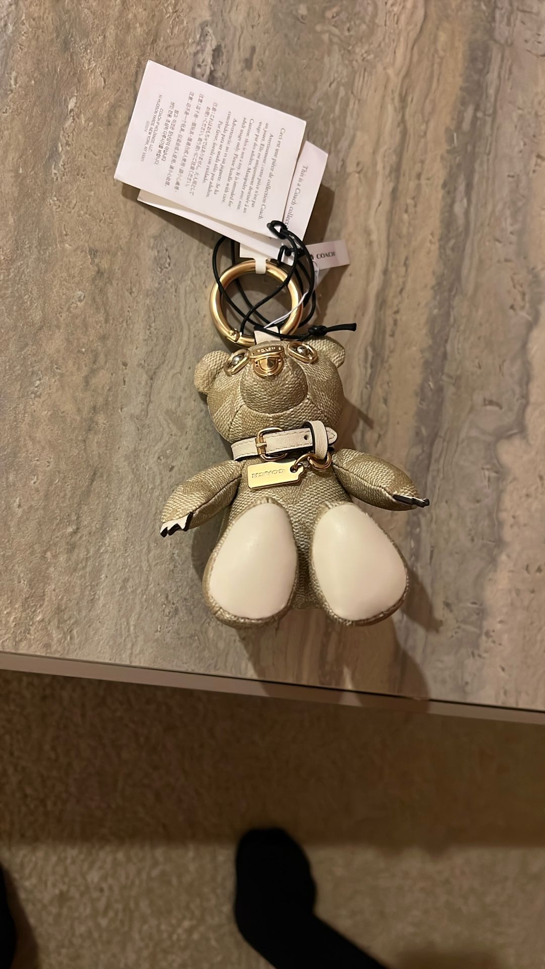 Coach Bear Charm For Purse