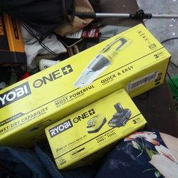 Brand New Ryobi Vacuum & Battery With Charger