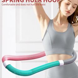 $10 Hula Hoop for Adults, Soft Hula Hoop Weighted, Fitness Hoop, Weighted Fitness Hoop, Foldable 