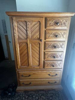 Vintage wood dresser