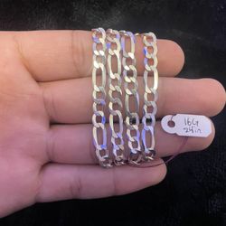 925 Silver Figaro Chain 24 Inches 