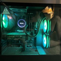 Gaming PC + Keyboard + Monitor