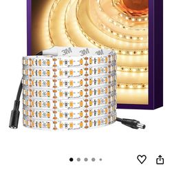 HitLights LED Strip Lights Warm White 3000K, 16.4ft