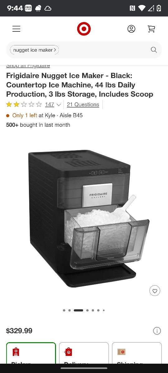 Brand New Frigidaire Nugget Ice Maker – Factory Sealed – $150 (Retails $329.99)