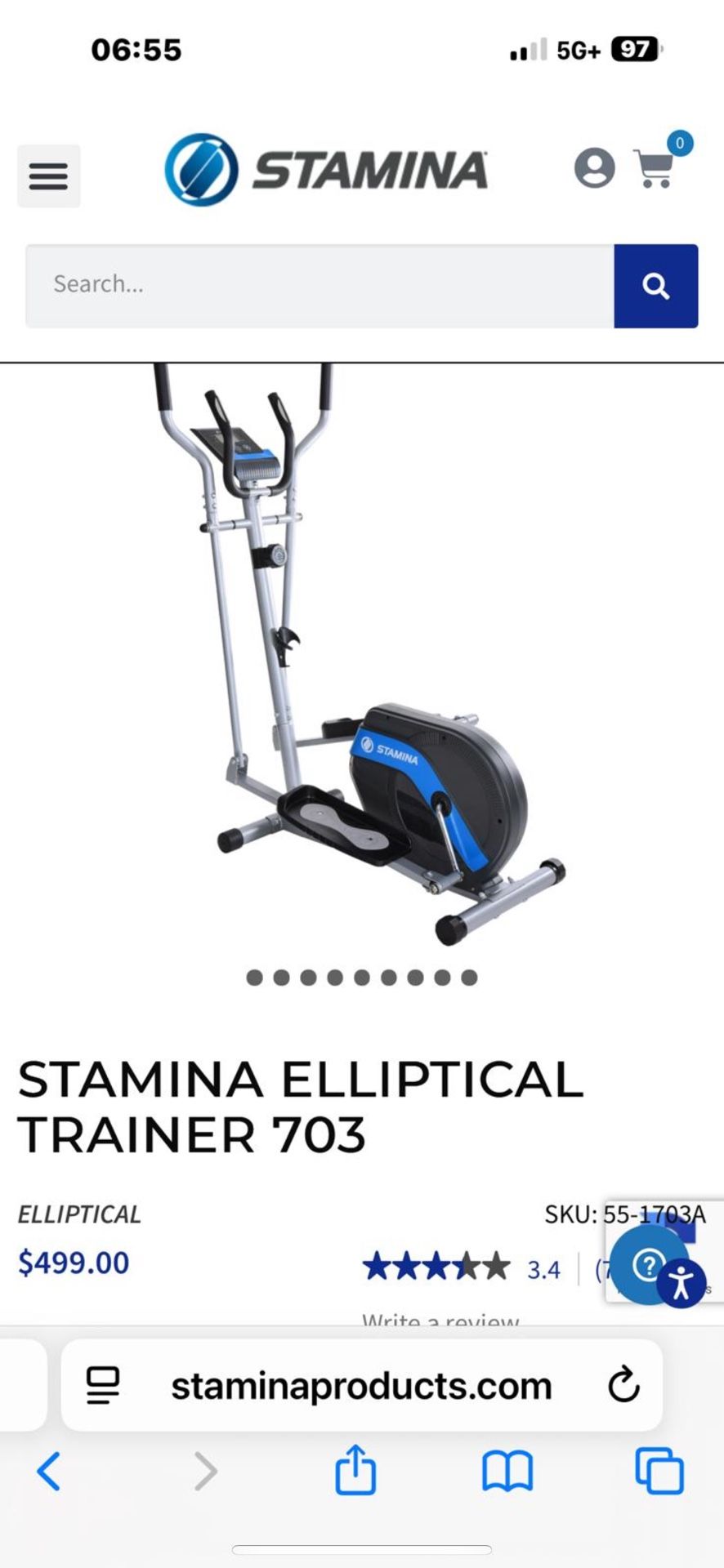 STAMINA ELLIPTICAL TRAINER 703