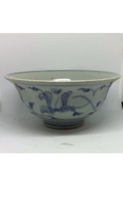 Chinese Antique Blue And White Porcelain Bowl