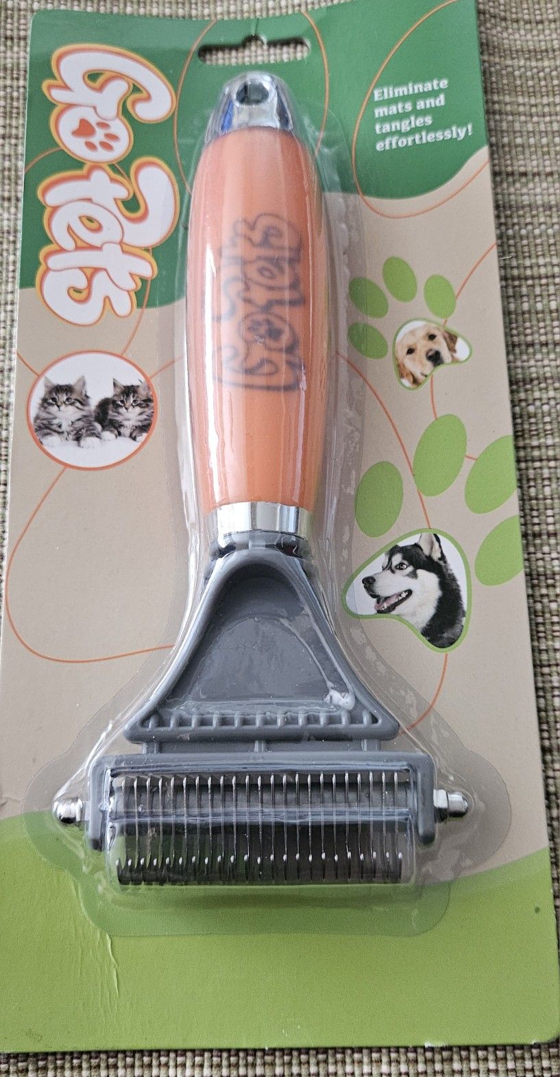 GO PETS 2-Sided Dematting & Deshedding Tool