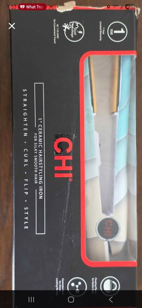 CHI 1" Tourmaline Ceramic Hairstyling Iron