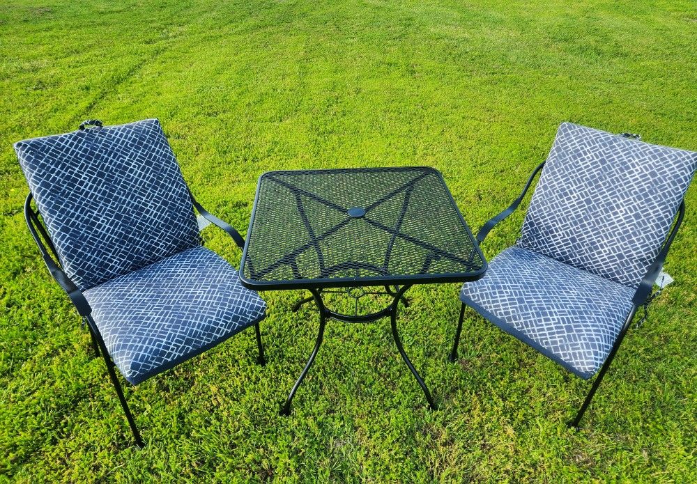 3 Piece Metal Patio Furniture 