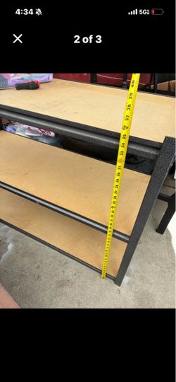 3 shelve metal rack