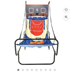 NBA Licensed Foldable Indoor Arcade Basketball Game 2 Players Dual Rims