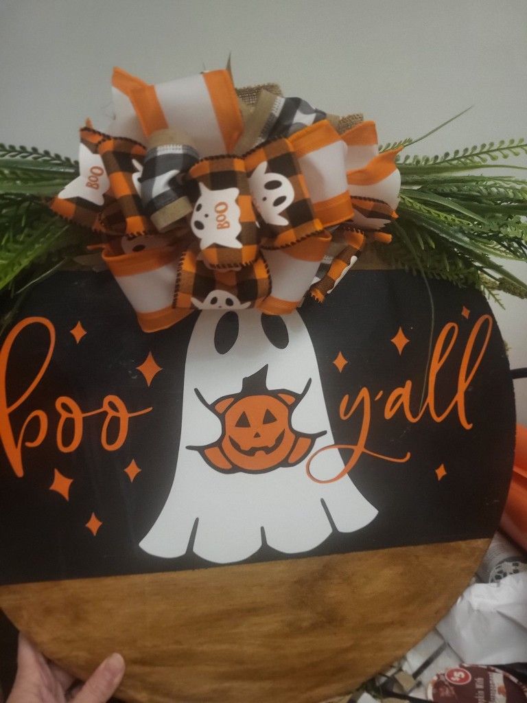 HOMEMADE DOOR SIGNS/WREATHS $45 EACH