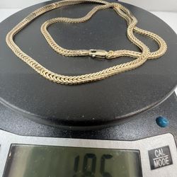 🎁 14KT Yellow Gold Herringbone  Link Necklace