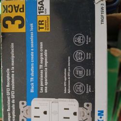 3 Pack 15 Amp Gfi