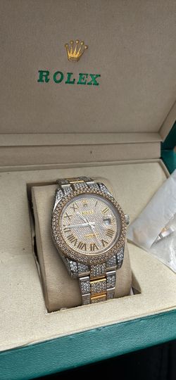 Rolex 41mm day date natural diamonds 4200