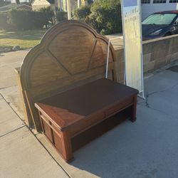 Queen Headboard And Coffee Table 