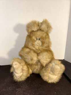 Vintage 1999 Princess Soft Toys Brown Bunny Rabbit Plush 14 Stuffed Anima