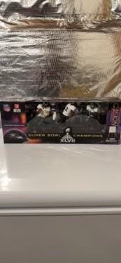 NFL Baltimore Ravens Super Bowl XLVII Champions Collectible Figure 3 Pack Flacco Ray Jacoby Jones