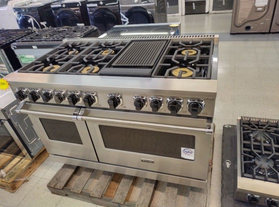 VIKING 48 INCH DUAL FUEL RANGE CONVECTION OVENS 16 4