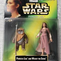 Princess Leia And Wicket The Ewok Star Wars Figure 