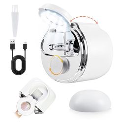 Electric Nail Clipper With Light & Magnifier