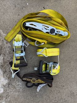 Ratchet Tie Down Straps Set