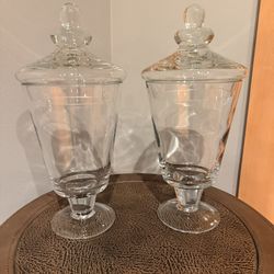 Apothecary Jars With Lids (glass)