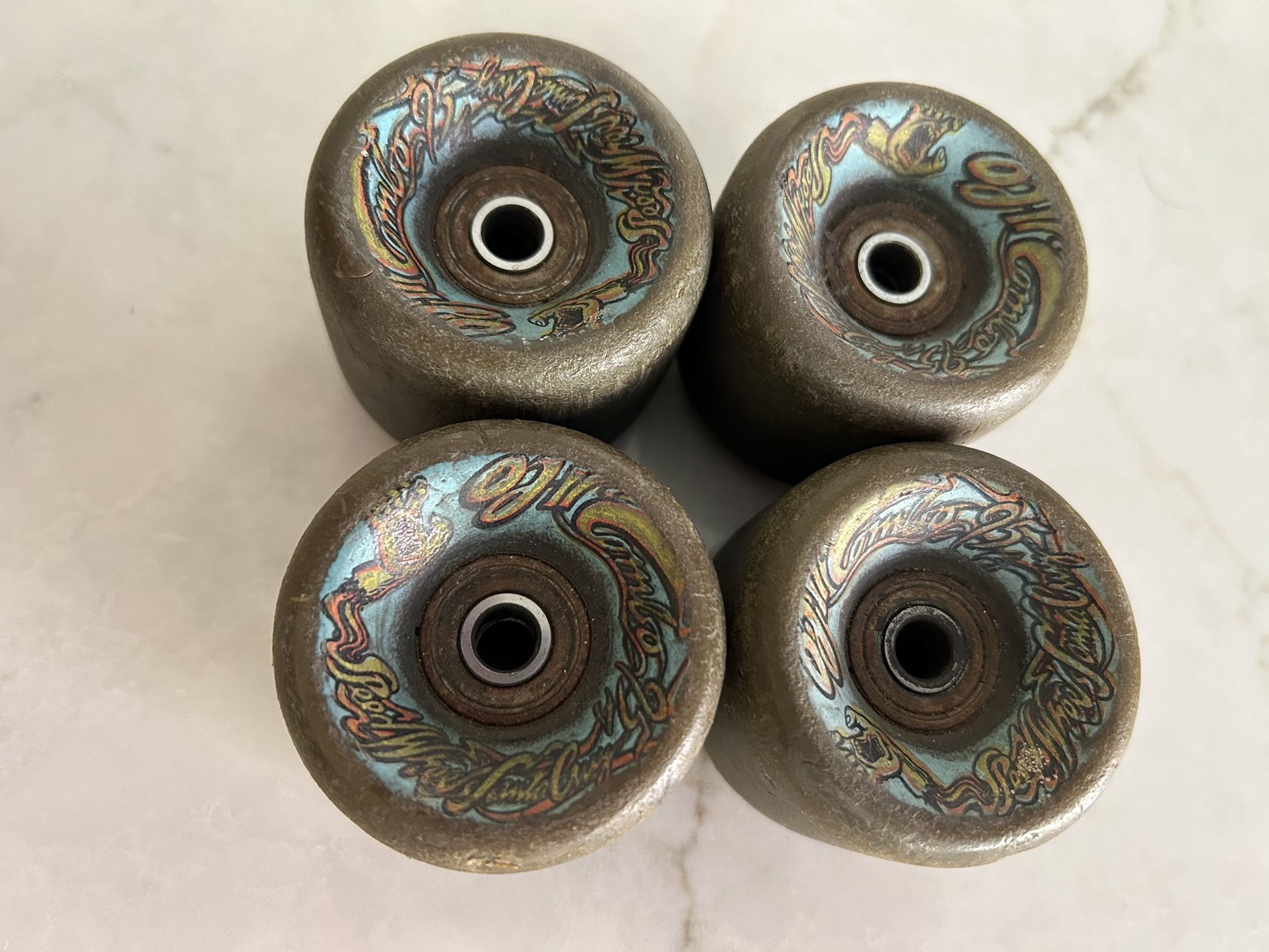 Santa Cruz Vintage 80’s Skateboard OJ Combo Wheels