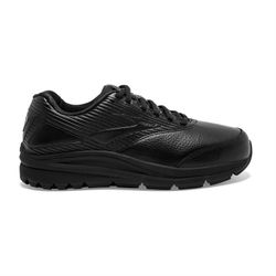 BROOKS Womens Black Leather Addiction Walker 2 Platform Running Shoes