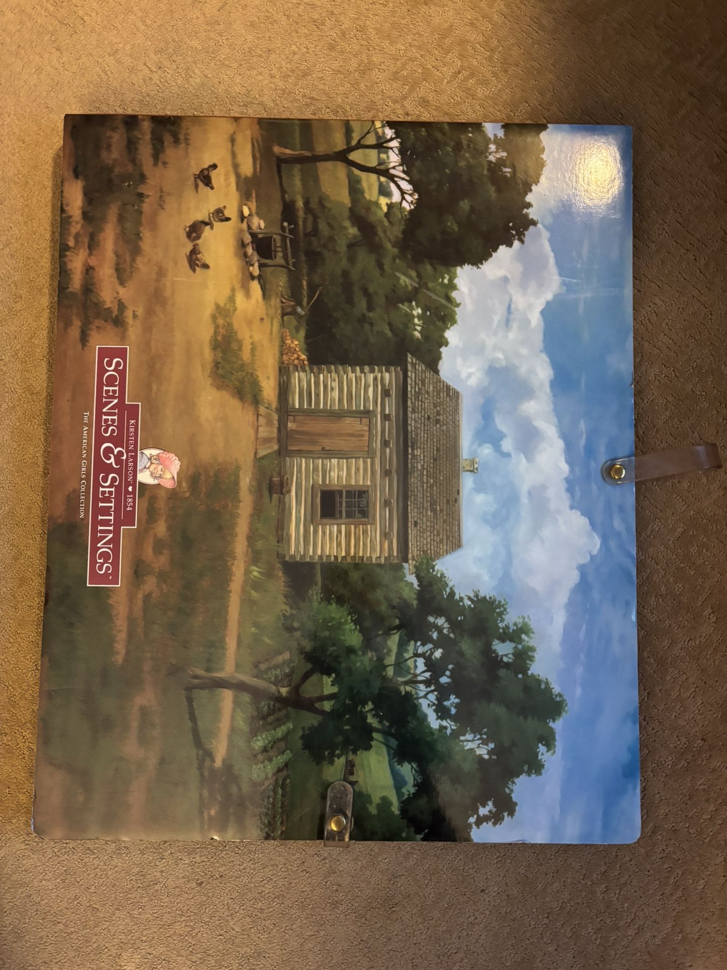 American Girl Kirsten Larson Scenes & Scenery 1854 Backdrop Book Used Minor Scuffs & Wear