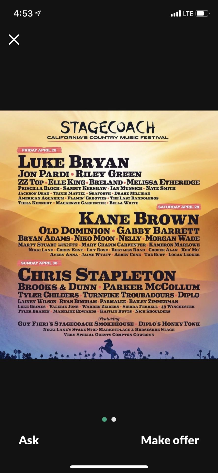 Stagecoach Resort Wristbands