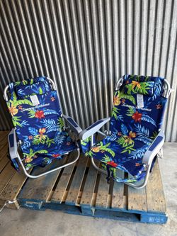 2 Pack Tommy Bahama Backpack Beach Chairs – Brand New