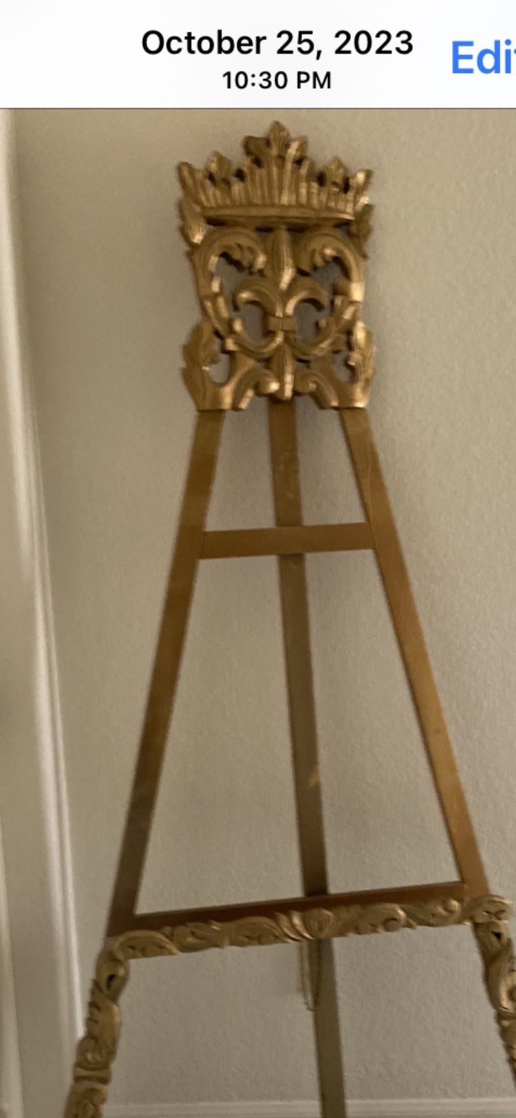 Gold Easel