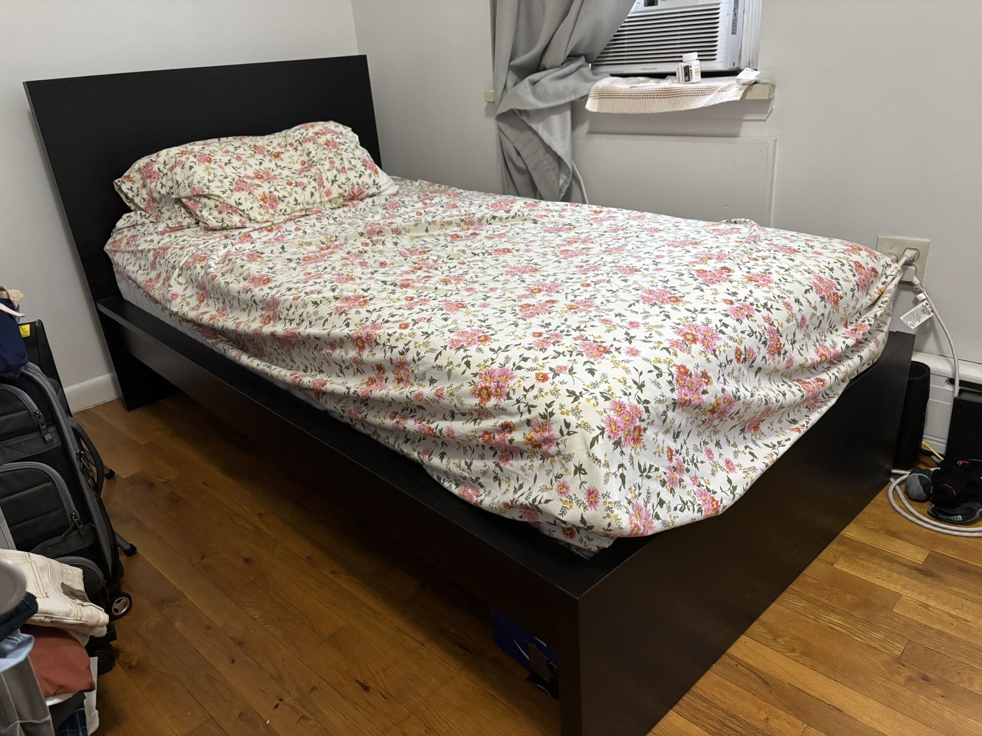 IKEA Malm Black Twin Bed w/ Slats