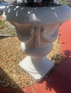 Large concrete planter concrete pottery