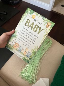 Lots Baby Shower games & decor