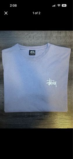 Stussy Basic T-Shirt, Color Gary Purple, SZ L