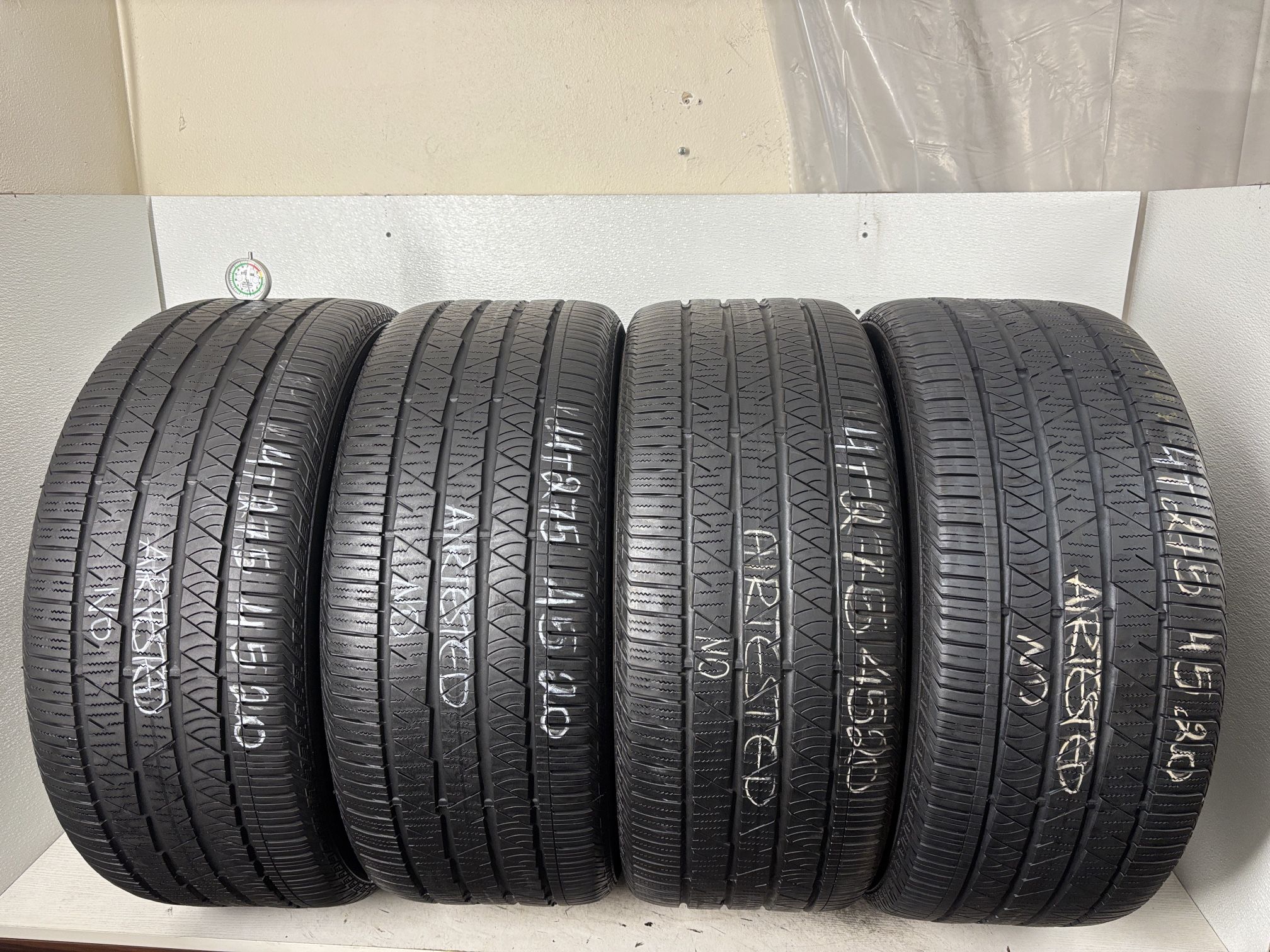 Set 4 Tires 265 45 20 Continental Crosscontact Lx Sport No Repairs