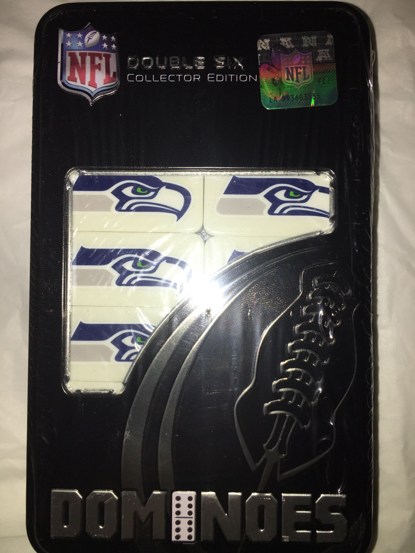 NFL Double Six Collector Edition Dominoes Brand New